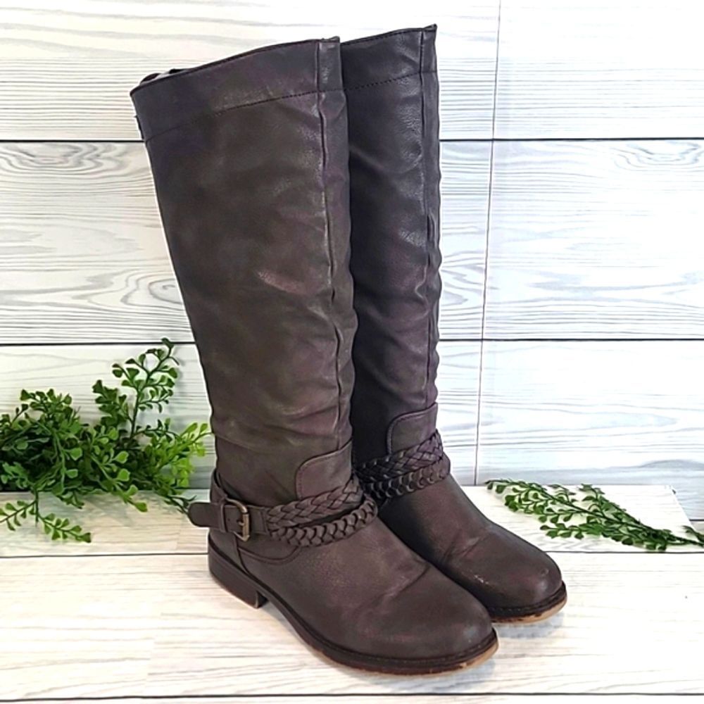 XOXO Montana knee-high boots - grey Women's Size 6.5M
